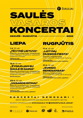„VASAROS RITMAI“ | Saulės vasaros koncertai 2022